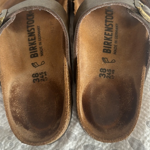 Birkenstock Mayari style, size 38 /7-7.5 golden brown - Picture 4 of 7
